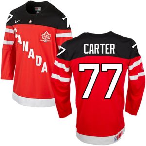 Olympic Hockey Jeff Carter Authentic Kinder Rot – Team Canada #77 100th Anniversary